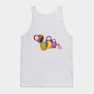 Wooden Russian Dolls Tank Top